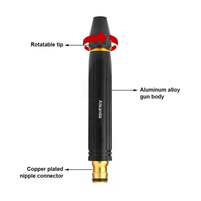 Alisanta Copper Plated Alloy 75g Black Diamond Direct Injection High Pressure sprinkler, Garden Watering, Car Wash