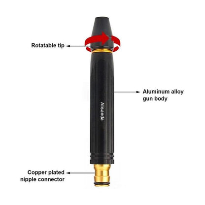 Alisanta Copper Plated Alloy 75g Black Diamond Direct Injection High Pressure sprinkler, Garden Watering, Car Wash