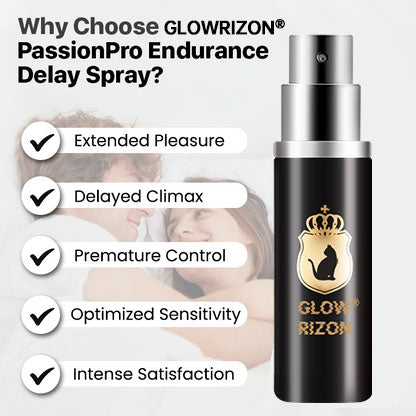 Glowrizon™ PassionPro Delay Spray – Say Goodbye to Quick Endings, Hello to Lasting Passion