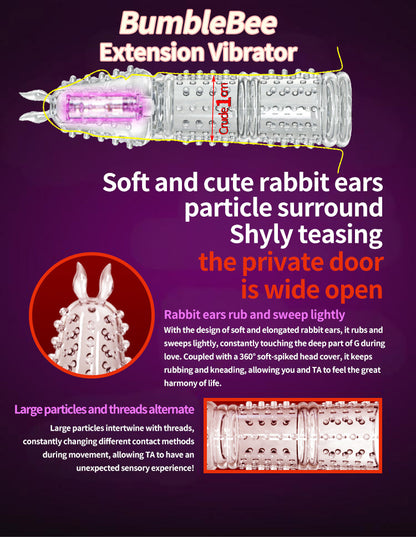 🔥🎁 2025 HOT Deal 💥 BumbleBee Extension Vibrator – Makes You Longer, Harder & Unstoppable 😍