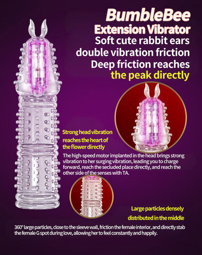 🔥🎁 2025 HOT Deal 💥 BumbleBee Extension Vibrator – Makes You Longer, Harder & Unstoppable 😍