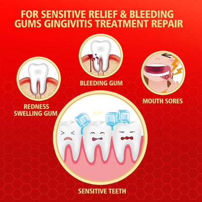 10% Nano-Hydroxyapatite Bee Wasp Venom Toothpaste for Remineralizing Enamel & Sensitive Relief,Gingivitis Bleeding Gum Treatment, Fights Plaque,Whitening Teeth - 120MIN Fresh Breath