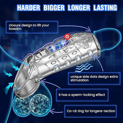 🔥🎁 2025 HOT Deal 💥 Reusable Penis Vibrator – Makes You Longer, Harder & Unstoppable 😍